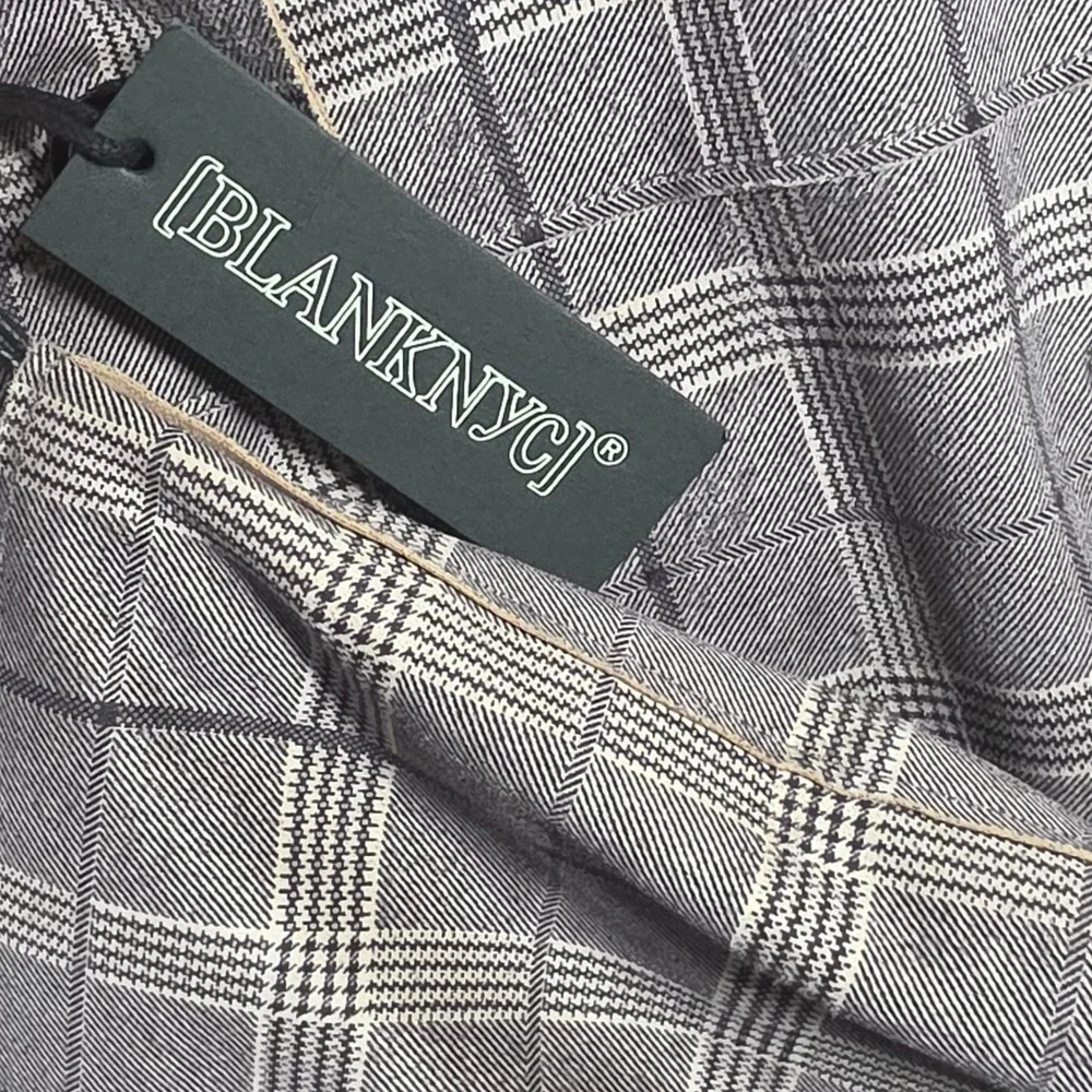 NWT Anthropologie BlankNYC Jacket Womens Small Renegade Plaid Longline Blazer